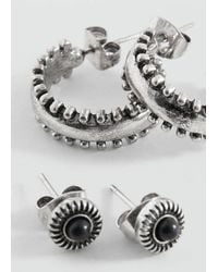 MANGO TEEN - Pack Of Combined Earrings - Lyst