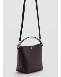 Mango - Faux-Leather Bucket Handbag - Lyst