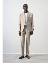 Mango - Amalfi 100% Linen Slim-Fit Suit Jacket - Lyst