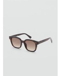 Mango - Squared Frame Sunglasses - Lyst