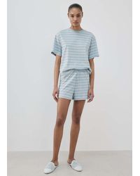 Mango - Cotton Striped Pyjama T-Shirt - Lyst