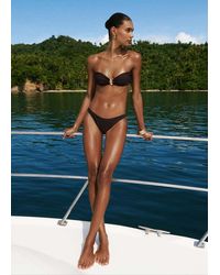 Mango - Bandeau Bikini Top With Decorative Ring - Lyst