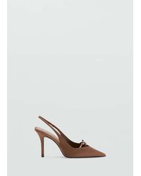 Mango - Satin Court Shoes - Lyst