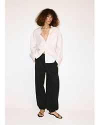 Mango - Lyocell Harem Trousers - Lyst