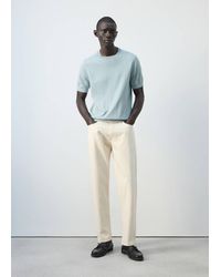 Mango - Fine Jersey 100% Cotton T-Shirt - Lyst