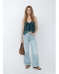 MANGO TEEN - Printed Strap Top - Lyst