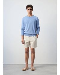 Mango - 100% Cotton Fine-Knit Sweater - Lyst
