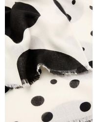 Mango - Spots Print Scarf - Lyst