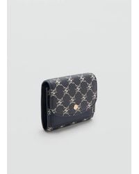 Mango - Medium Wallet With Logo Print - Lyst