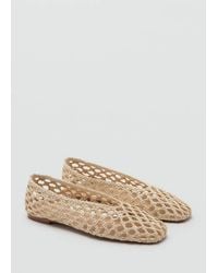 Mango - Braided Ballerina Flat - Lyst
