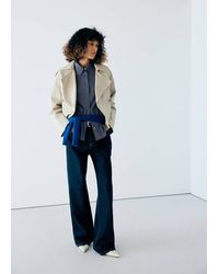 Mango - Fitted Check Shirt - Lyst