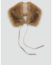 Mango - Faux-Fur Scarf - Lyst
