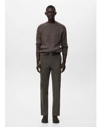 Mango - Pantalon Flanelle Regular-Fit Chocolat - Lyst