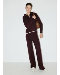Mango - Knitted Trousers With Contrasting Stripes - Lyst
