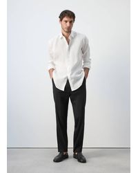 Mango - Regular-Fit 100% Linen Shirt - Lyst