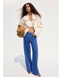 Mango - Low-Rise Wideleg Jeans - Lyst