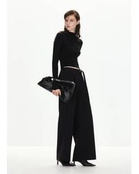 Mango - Bow Straight Trousers - Lyst