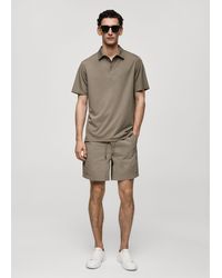 Mango - Slim-fit Quick-drying Polo Shirt - Lyst
