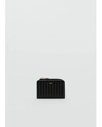 Mango - Medium Braided Wallet - Lyst