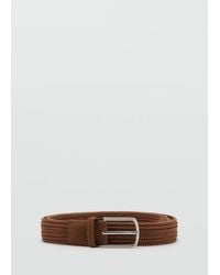 Mango - Braided Elastic Belt - Lyst
