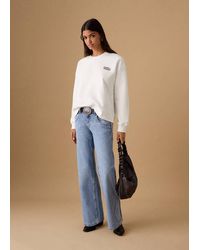 MANGO TEEN - Printed Cotton Sweatshirt - Lyst