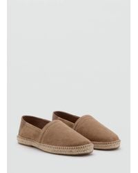 Mango - Leather Espadrille - Lyst