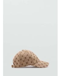 Mango - Cap With Printed Logo - Lyst