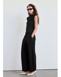Mango - Straight Mid-Rise Trousers - Lyst
