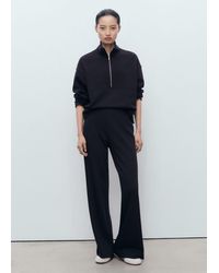 Mango - Felpa Collo Alto Zip - Lyst