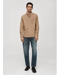 Mango - Classic-Fit Micro-Corduroy Shirt - Lyst