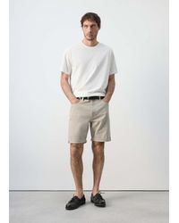 Mango - Slim-Fit Denim Bermuda Shorts - Lyst