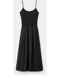 Mango Halter Dress With Crossed Back in Black | Lyst