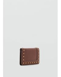 Mango - Studded Wallet With Flap - Lyst
