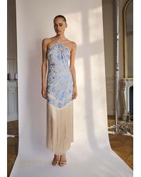 mango embroidered cotton dress MANGO - Floral embroidery Dress Black