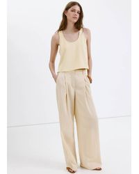 Mango - Round Neck Crop Top - Lyst