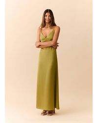 MANGO TEEN - V-Neck Dress With Spaghetti Straps - Lyst