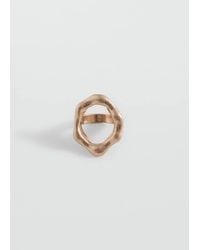 MANGO TEEN - Circular Embossed Ring - Lyst