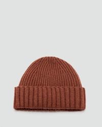 Mango - Ribbed Wool Blend Hat - Lyst