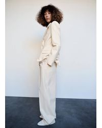 Mango - Pleated Suit Trousers - Lyst