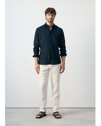 Mango - Regular-Fit 100% Linen Shirt - Lyst