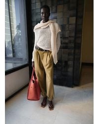 Mango - Open-Knit Long-Sleeve Jumper - Lyst