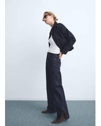 Mango - Straight-Leg Jeans With Openings - Lyst
