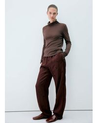 Mango - High-Neck Pyjama Top - Lyst