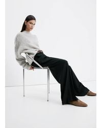 Mango - Leder-Mokassins Mit Schnalle - Lyst