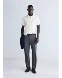 Mango - Slim-Fit Thermolite Polo Shirt - Lyst