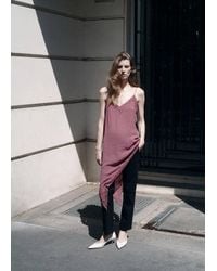Mango - Asymmetric Lace Camisole Top - Lyst