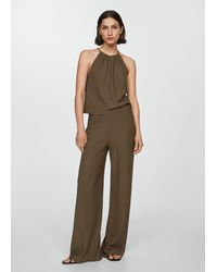 Mango - Ruched-texture Top - Lyst