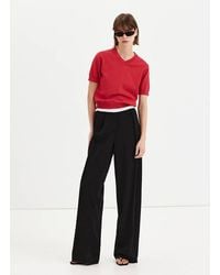 Mango - V-Neck Knit Sweater - Lyst