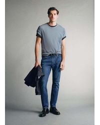 Mango - Slim-Fit Cotton Jeans Made - Lyst