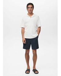 Mango - Straight Fluid Bermuda Shorts - Lyst